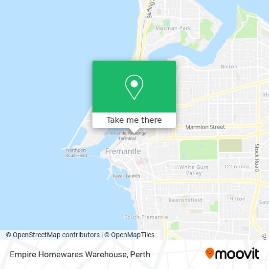 Empire Homewares Warehouse map