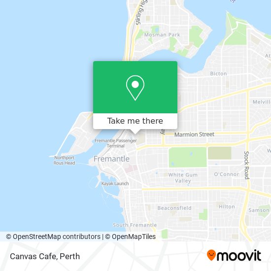 Canvas Cafe map