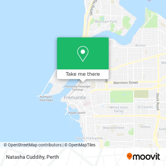 Natasha Cuddihy map