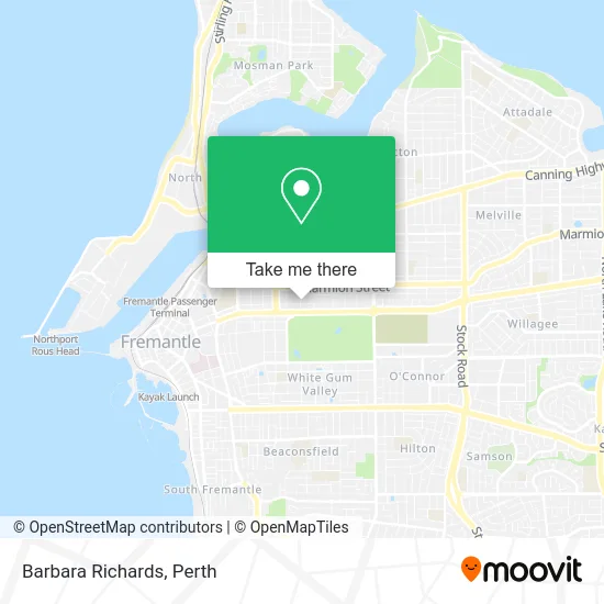 Mapa Barbara Richards