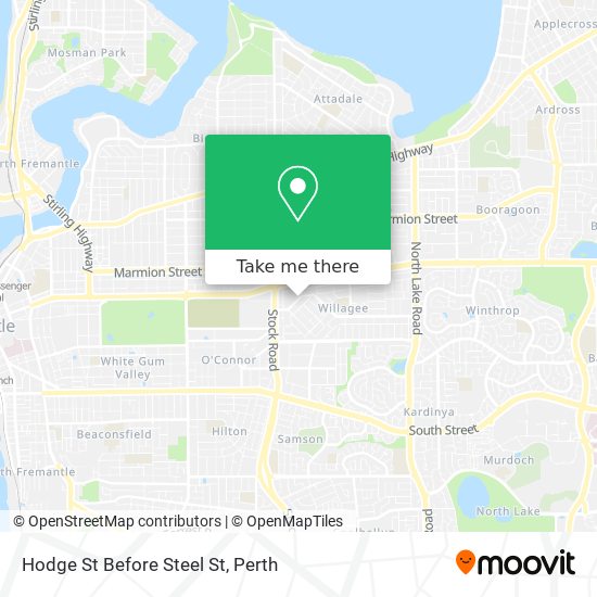 Hodge St Before Steel St map