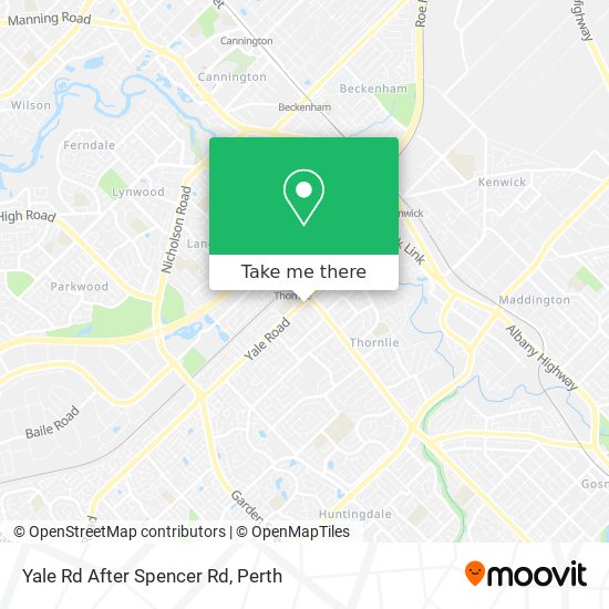 Yale Rd After Spencer Rd map