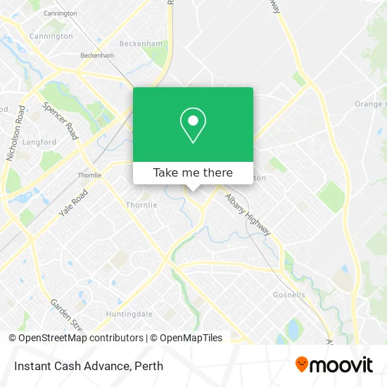 Instant Cash Advance map