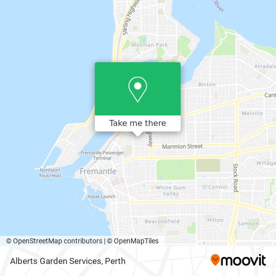 Alberts Garden Services map