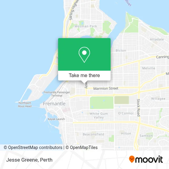 Mapa Jesse Greene
