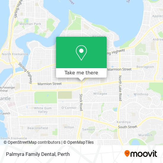 Palmyra Family Dental map