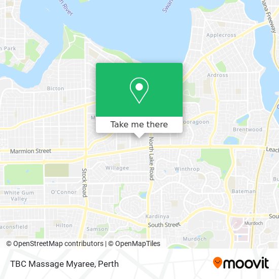 Mapa TBC Massage Myaree