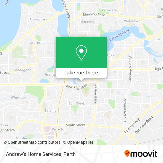 Andrew's Home Services map