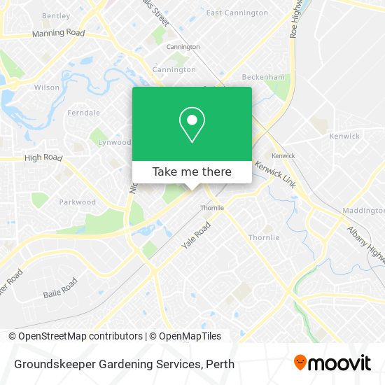 Groundskeeper Gardening Services map