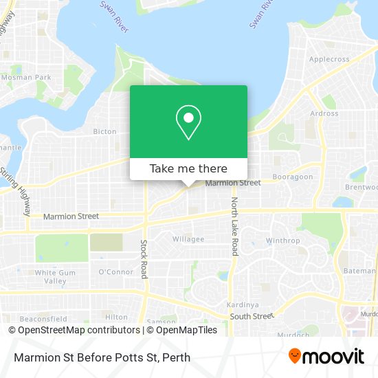 Marmion St Before Potts St map