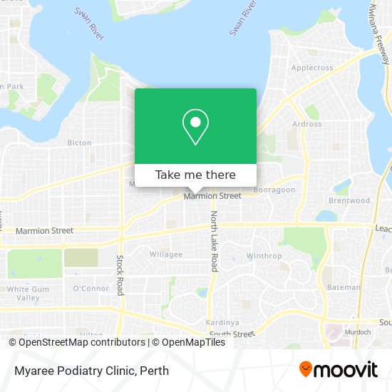 Myaree Podiatry Clinic map