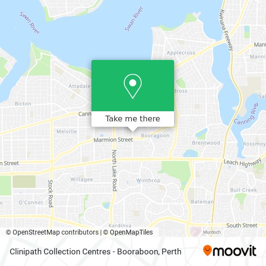Clinipath Collection Centres - Booraboon map