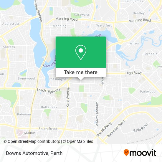 Downs Automotive map
