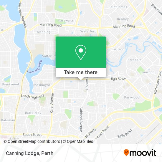 How to get to Canning Lodge in Willetton by Bus or Train?