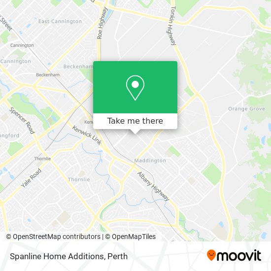 Spanline Home Additions map