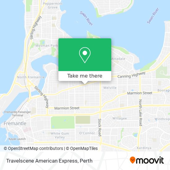 Travelscene American Express map