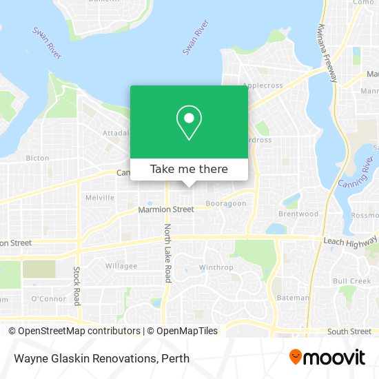 Wayne Glaskin Renovations map