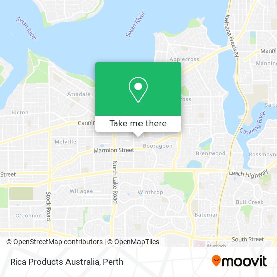 Rica Products Australia map