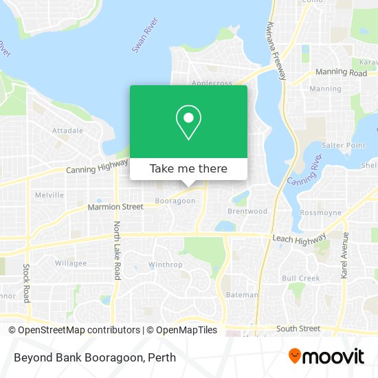 Mapa Beyond Bank Booragoon