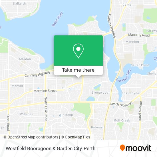 Westfield Booragoon & Garden City map