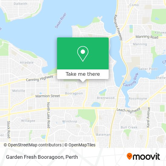 Garden Fresh Booragoon map