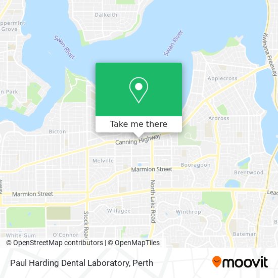 Paul Harding Dental Laboratory map