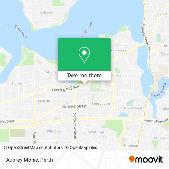 Aubrey Monie map