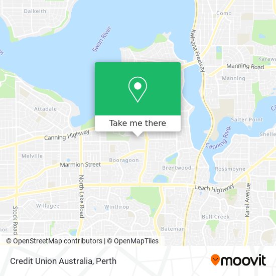 Mapa Credit Union Australia