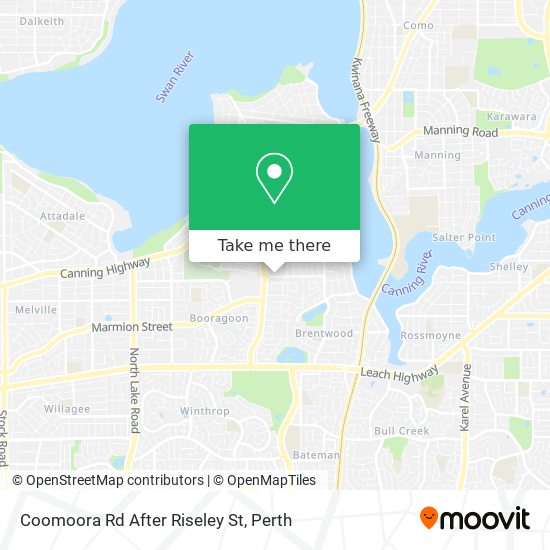 Coomoora Rd After Riseley St map