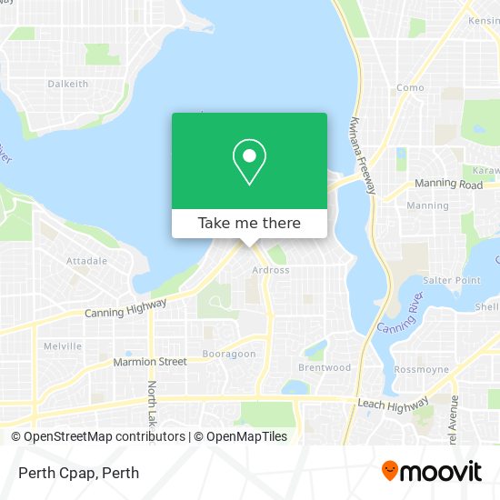 Mapa Perth Cpap