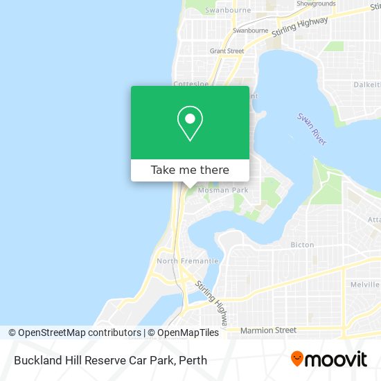 Mapa Buckland Hill Reserve Car Park