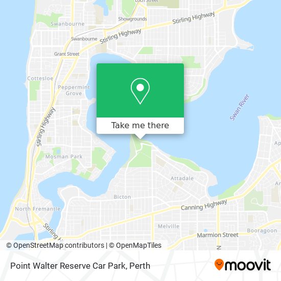 Point Walter Reserve Car Park map
