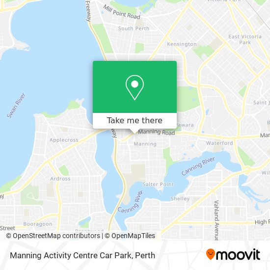 Manning Activity Centre Car Park map