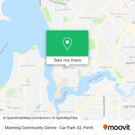 Mapa Manning Community Centre - Car Park 32