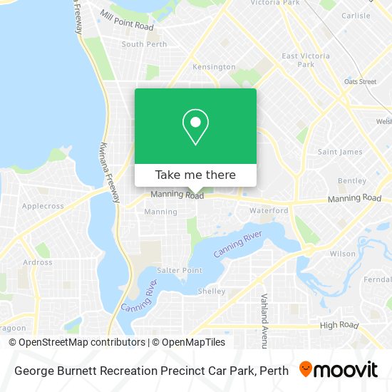 George Burnett Recreation Precinct Car Park map