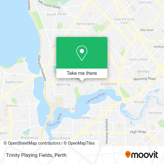 Mapa Trinity Playing Fields