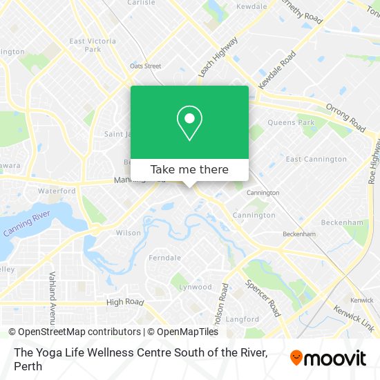 The Yoga Life Wellness Centre South of the River map