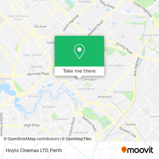 Hoyts Cinemas LTD map