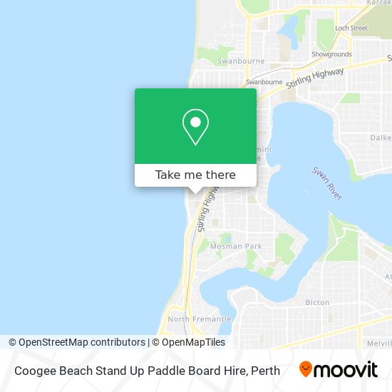 Mapa Coogee Beach Stand Up Paddle Board Hire