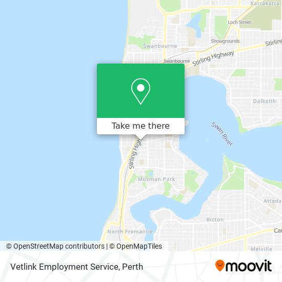 Mapa Vetlink Employment Service