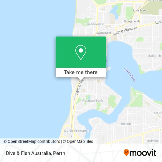 Dive & Fish Australia map