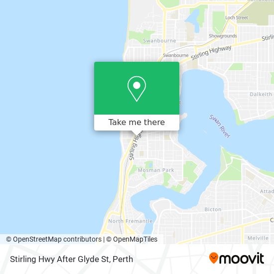 Stirling Hwy After Glyde St map