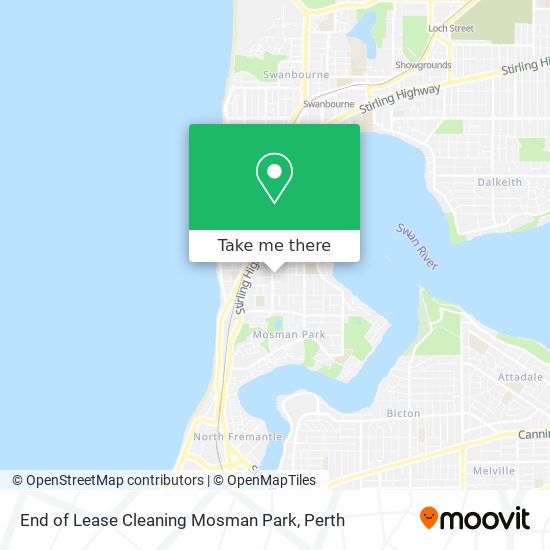 Mapa End of Lease Cleaning Mosman Park