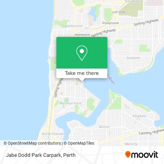 Mapa Jabe Dodd Park Carpark