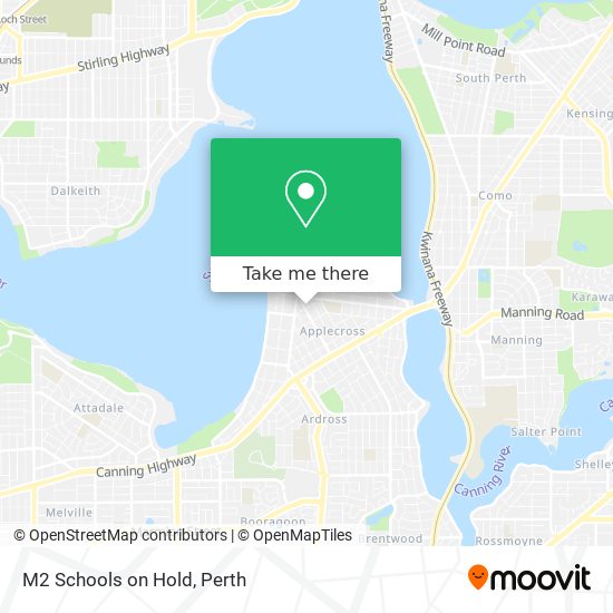 M2 Schools on Hold map