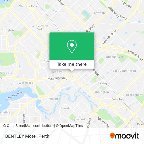 BENTLEY Motel map