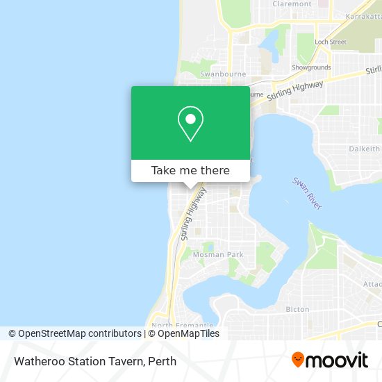 Watheroo Station Tavern map