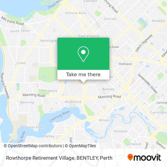 Rowthorpe Retirement Village, BENTLEY map