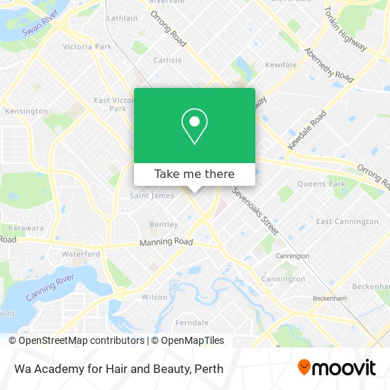 Wa Academy for Hair and Beauty map