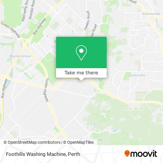 Mapa Foothills Washing Machine